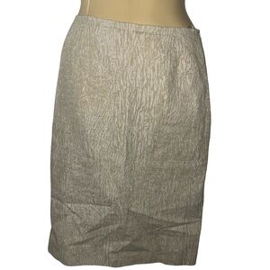 Prada Cream Textured Pencil Skirt